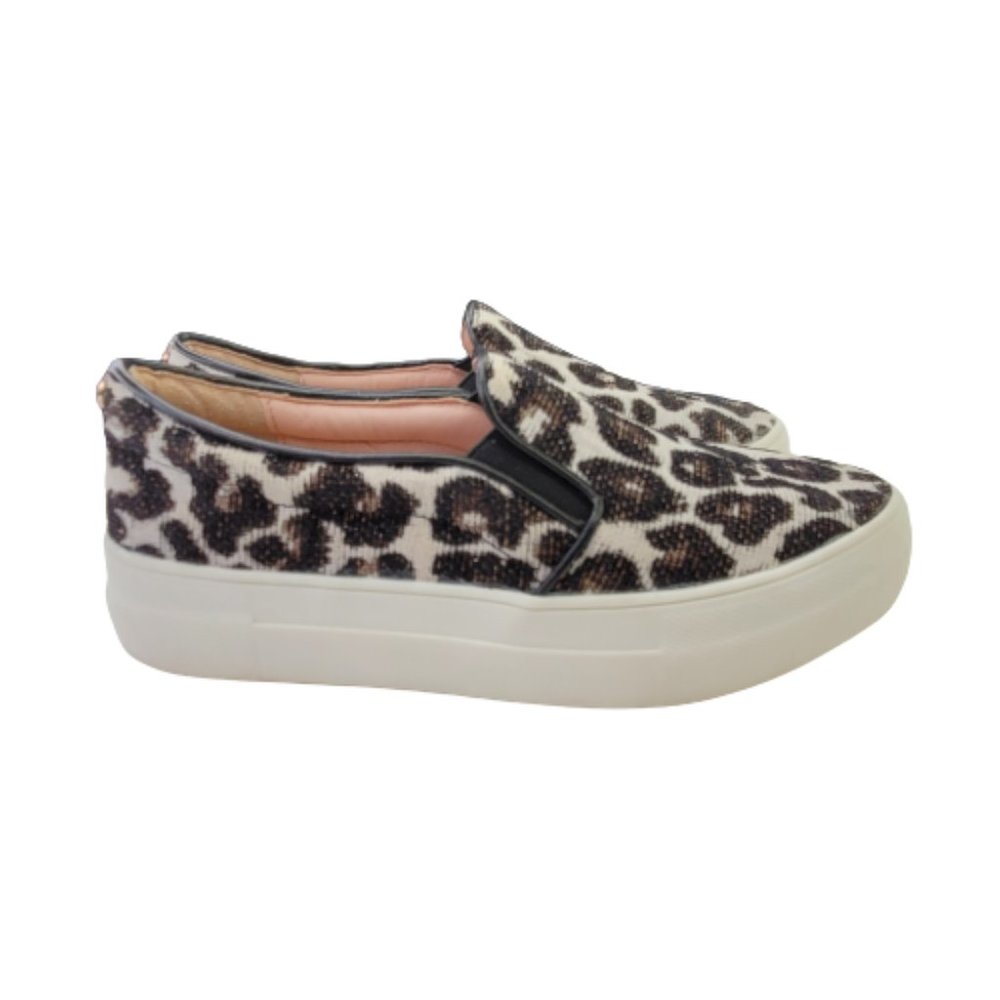Topshop Leopard Print Canvas Slip On Streetwear S… - image 3